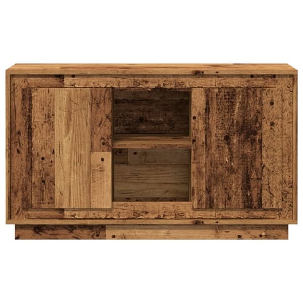 vidaXL skænk 102x35x60 cm konstrueret træ antikt trælook