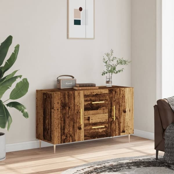 vidaXL skænk 100x36x60 cm konstrueret træ gammelt træ-look
