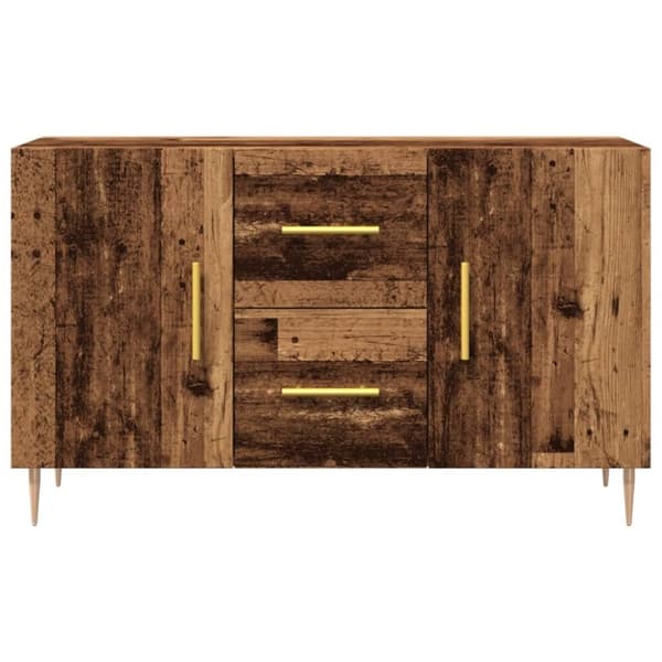 vidaXL skænk 100x36x60 cm konstrueret træ gammelt træ-look