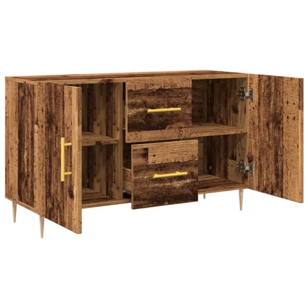vidaXL skænk 100x36x60 cm konstrueret træ gammelt træ-look