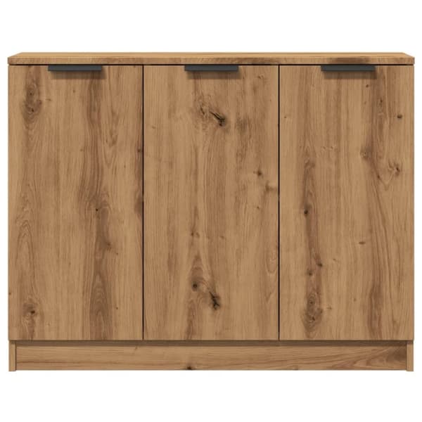 vidaXL skænk 90,5x30x70 cm konstrueret træ kunsteg