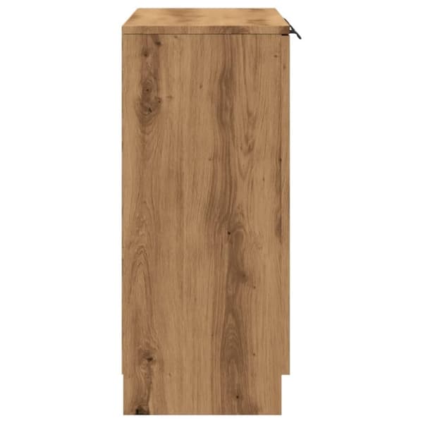 vidaXL skænk 90,5x30x70 cm konstrueret træ kunsteg