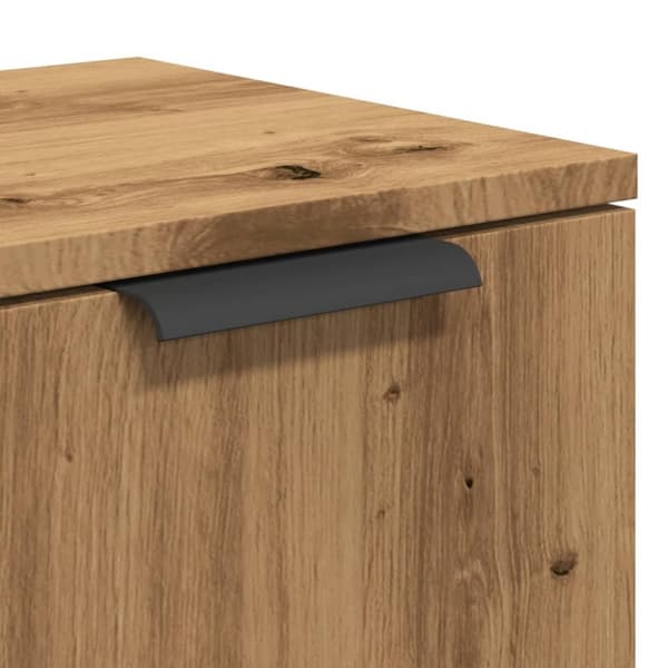 vidaXL skænk 90,5x30x70 cm konstrueret træ kunsteg