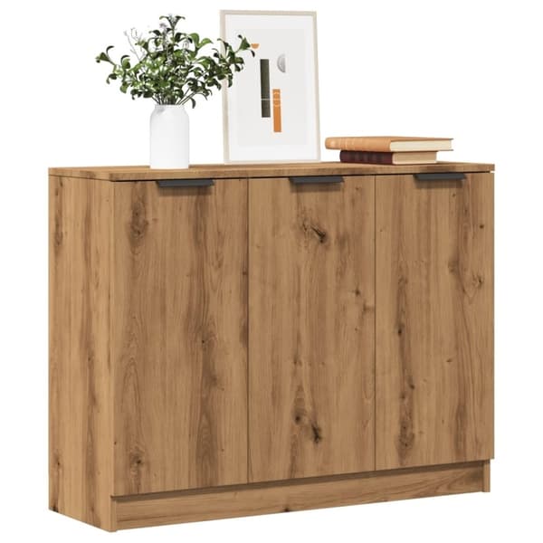 vidaXL skænk 90,5x30x70 cm konstrueret træ kunsteg