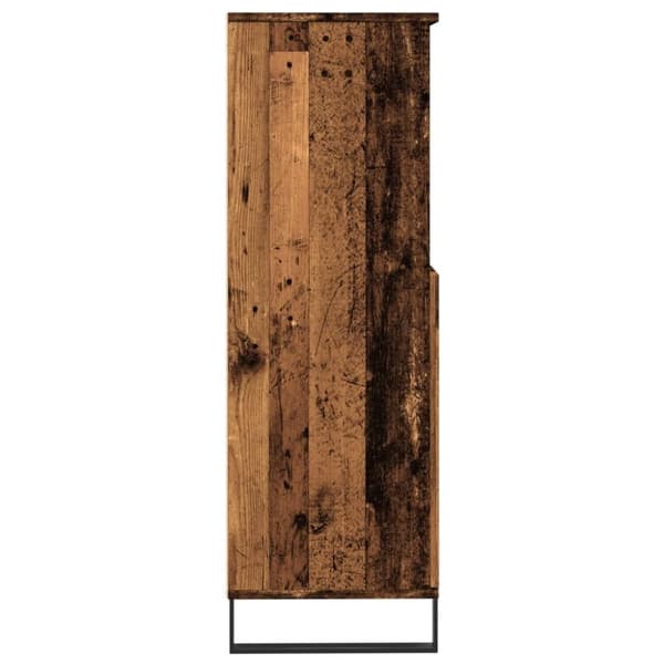 vidaXL skab 60x36x110 cm konstrueret træ gammelt træ-look