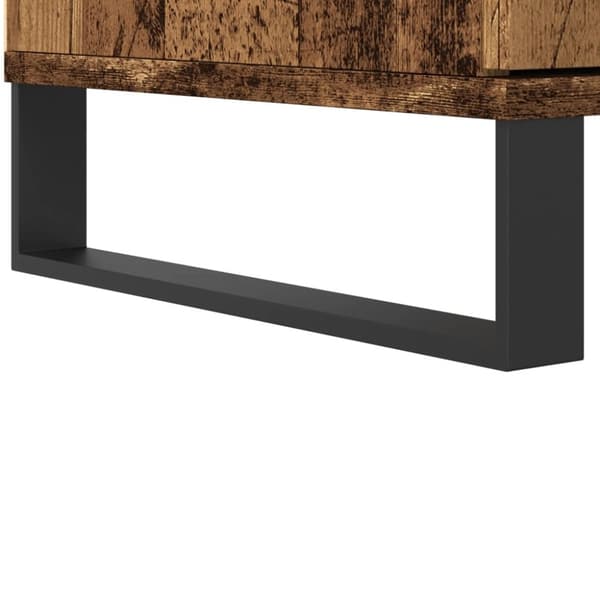 vidaXL skab 60x36x110 cm konstrueret træ gammelt træ-look