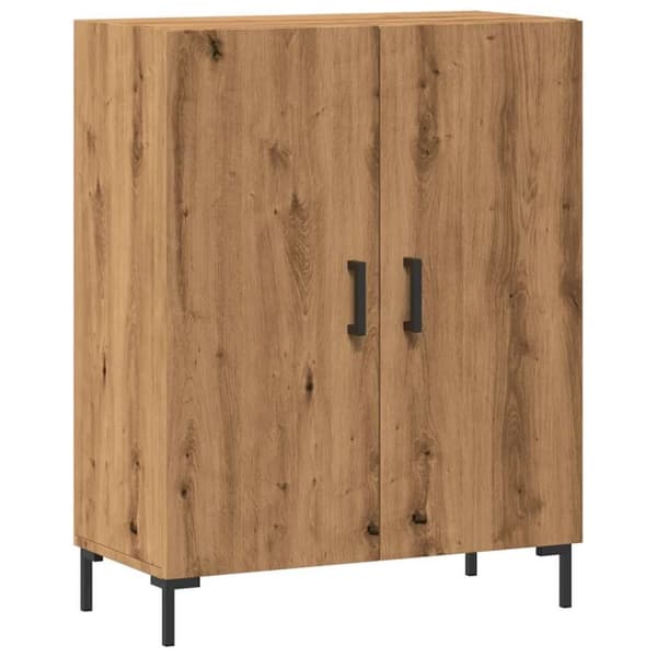 vidaXL Skjenk artisan eik 69,5x34x90 cm konstruert tre