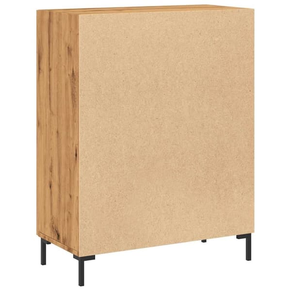 vidaXL Skjenk artisan eik 69,5x34x90 cm konstruert tre