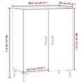 Miniatyrbilde 11 av 11: vidaXL Skjenk artisan eik 69,5x34x90 cm konstruert tre
