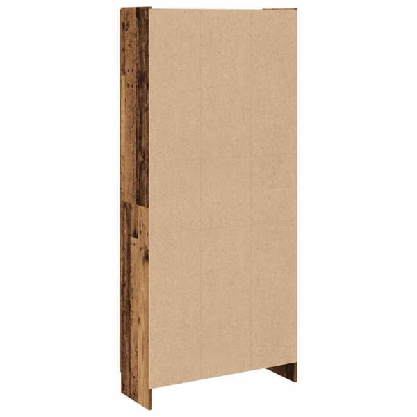 vidaXL højskab 82,5x30,5x185 cm konstrueret træ antikt træ