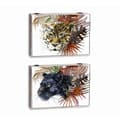 Miniatyrbild 1 av 2: Dekorationslåda DKD Home Decor Vit Multicolour Trä MDF Tropiskt Vild Räknare (2 antal)