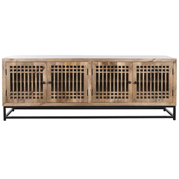 Skänk DKD Home Decor Glas Mangoträ 170 x 40 x 65 cm