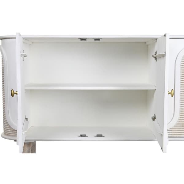 Skänk DKD Home Decor Vit Naturell 153 x 41 x 83 cm