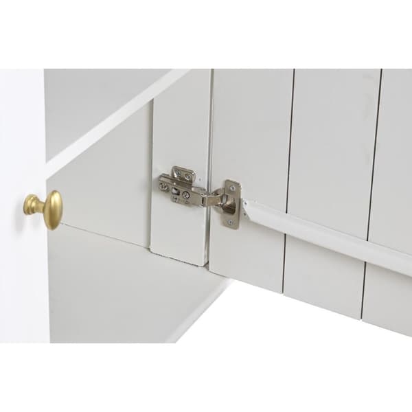 Skänk DKD Home Decor Vit Naturell 153 x 41 x 83 cm