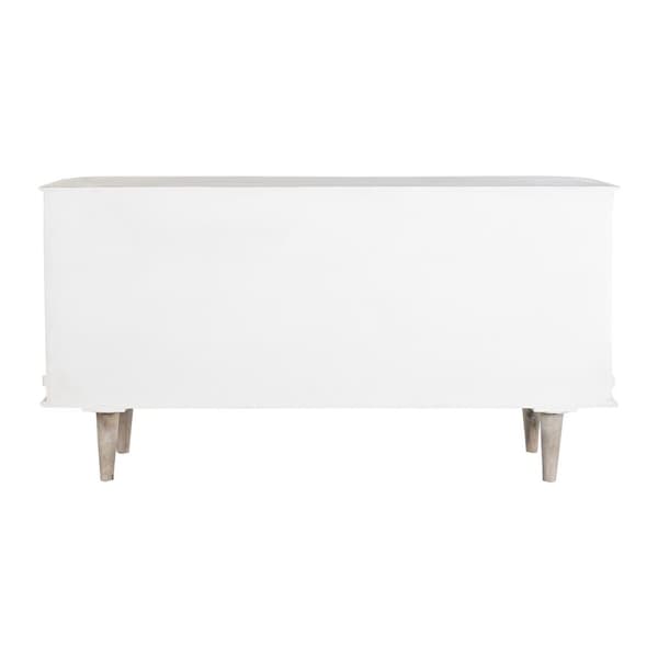 Skänk DKD Home Decor Vit Naturell 153 x 41 x 83 cm
