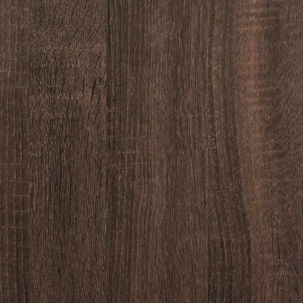vidaXL skab 68x35x106,5 cm konstrueret træ og metal brun egetræsfarve