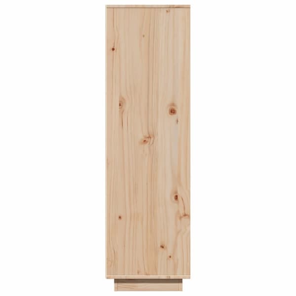 vidaXL højskab 89x34x116,5 cm massivt fyrretræ