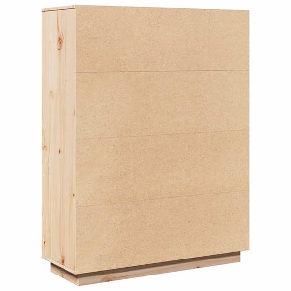 vidaXL højskab 89x34x116,5 cm massivt fyrretræ