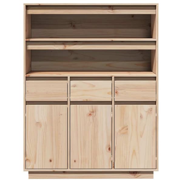 vidaXL Highboard 89x34x116,5 cm heltre furu