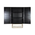 Miniatyrbillede 3 af 9: Skab DKD Home Decor   110 x 50 x 180 cm Sort Metal Poppel