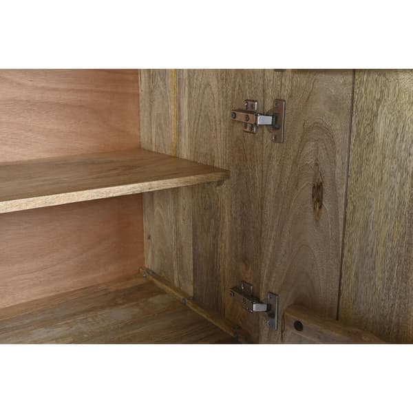 Skænk DKD Home Decor Metal Brun Mangotræ (177 x 45 x 77 cm)