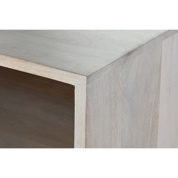 Skænk DKD Home Decor Hvid Natur Mangotræ 115 x 42 x 75 cm
