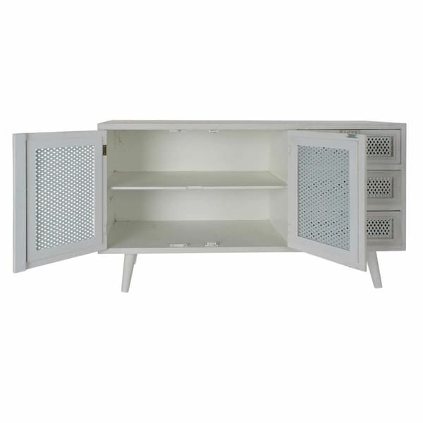 Sivupöytä DKD Home Decor Valkoinen Puu MDF (110 x 41 x 64 cm)
