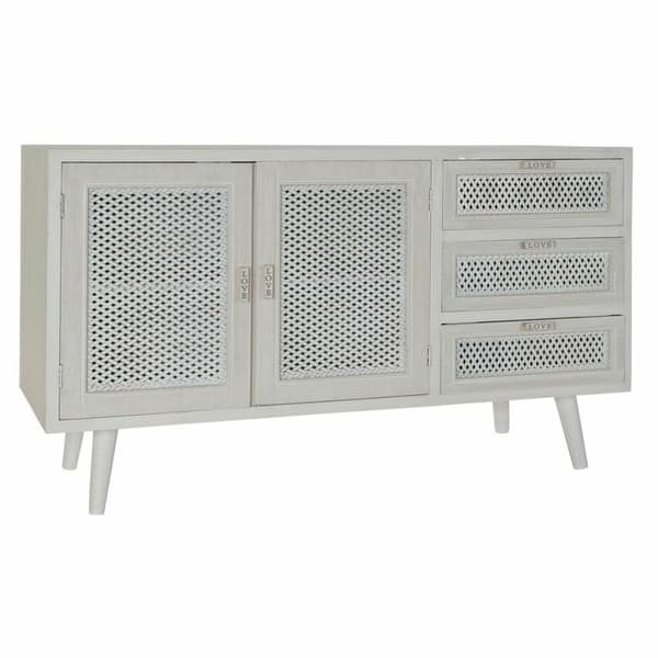 Sivupöytä DKD Home Decor Valkoinen Puu MDF (110 x 41 x 64 cm)