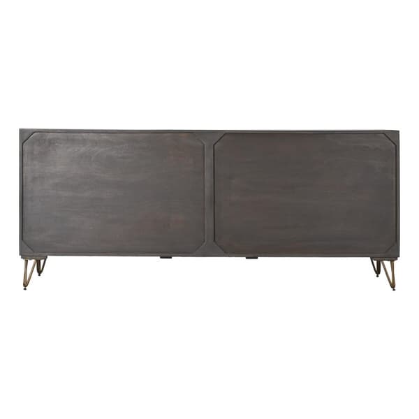 Sivupöytä DKD Home Decor Metalli Ruskea Mangopuu (177 x 45 x 77 cm)