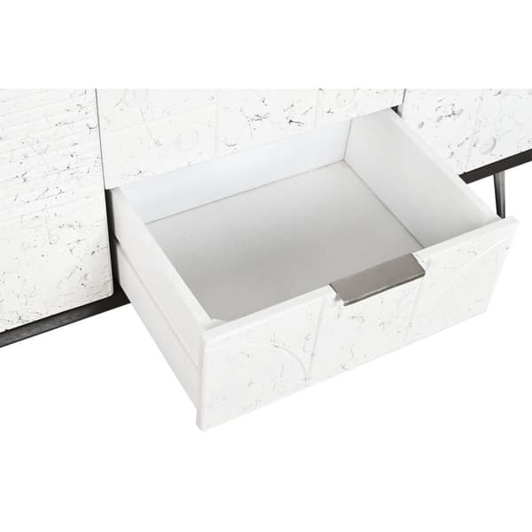 Sivupöytä DKD Home Decor 150 x 43 x 80 cm Valkoinen Tummanruskea Mangopuu