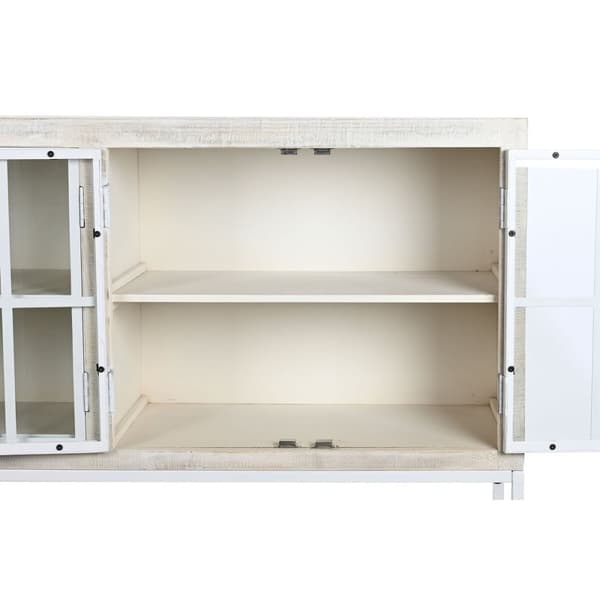 Sivupöytä DKD Home Decor 170 x 45 x 100 cm Metalli Valkoinen Mangopuu