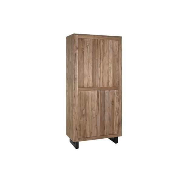 Skab Home ESPRIT Teak Kokosnød Fiber 85 X 40 X 185 cm