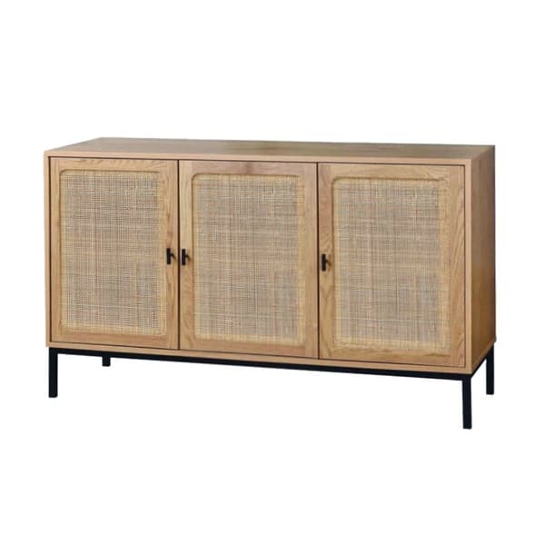 Sideboard 3 Dörrar Cannage Rotting L120 cm - JAYA