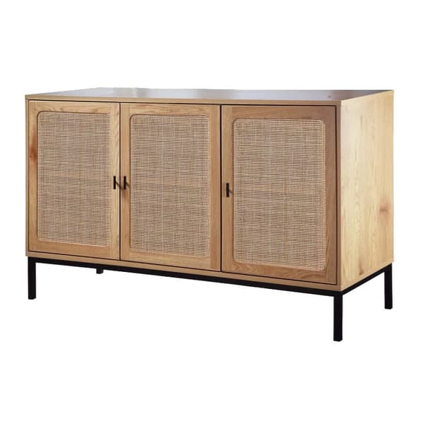 Sideboard 3 Dörrar Cannage Rotting L120 cm - JAYA