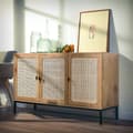 Miniatyrbild 2 av 10: Sideboard 3 Dörrar Cannage Rotting L120 cm - JAYA
