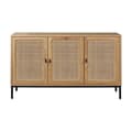 Miniatyrbild 1 av 10: Sideboard 3 Dörrar Cannage Rotting L120 cm - JAYA