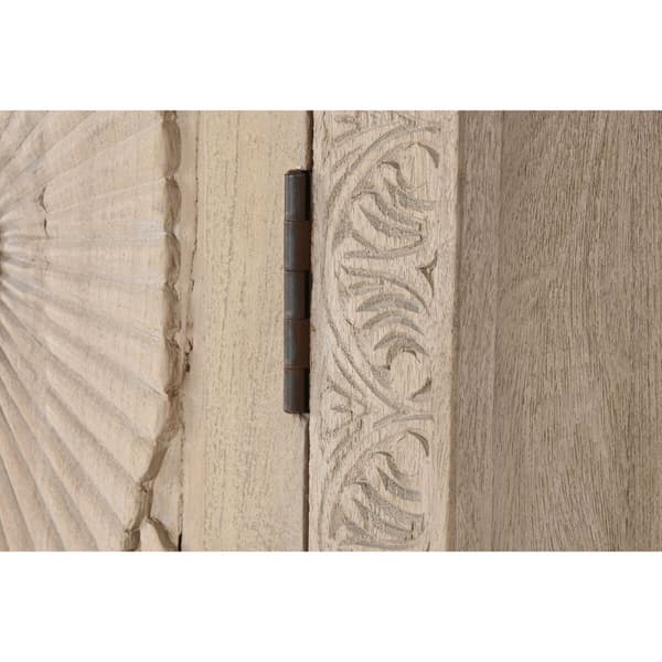 Skap Home ESPRIT Naturell Treverk av mangotre 125 x 43 x 214 cm