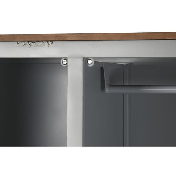 Skab Home ESPRIT Container Himmelblå Metal 112 x 46 x 174 cm