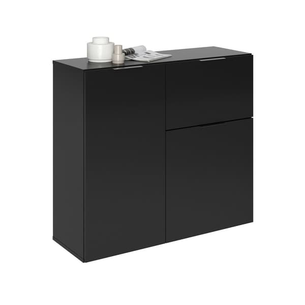 Buffet 2 Portes 1 Tiroir L89cm - Dark