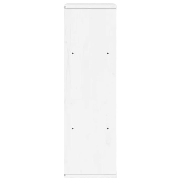 vidaXL Sivukaappi ODDA valkoinen 40x24x79 cm massiivipuu mänty