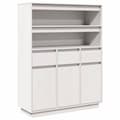 Miniatyrbillede 1 af 11: vidaXL højskab 89x34x116,5 cm massivt fyrretræ hvid