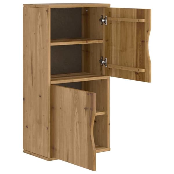 vidaXL Sideskap ODDA 40x24x79 cm heltre furu