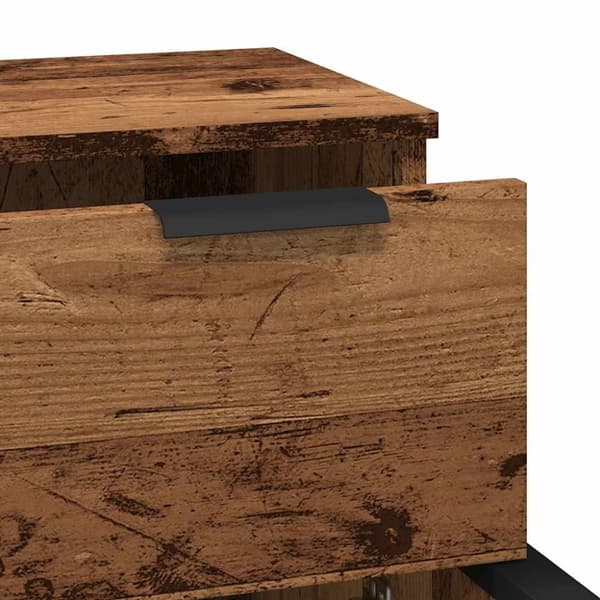 vidaXL Skjenk gammelt tre 30x30x70 cm konstruert tre