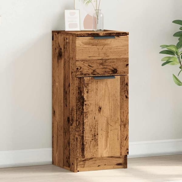vidaXL Skjenk gammelt tre 30x30x70 cm konstruert tre