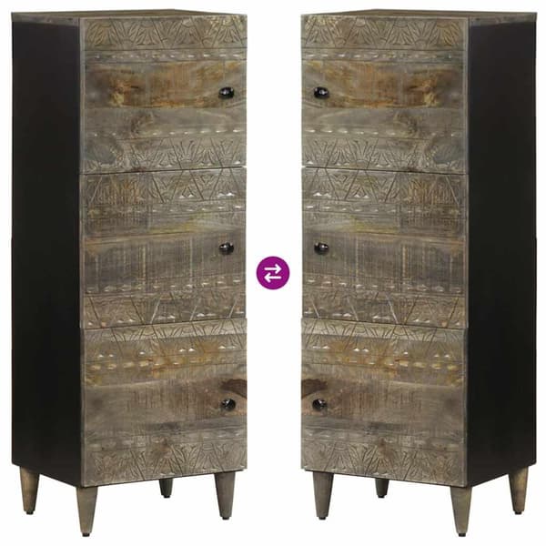 vidaXL Highboard 40x33x110 cm heltre mango