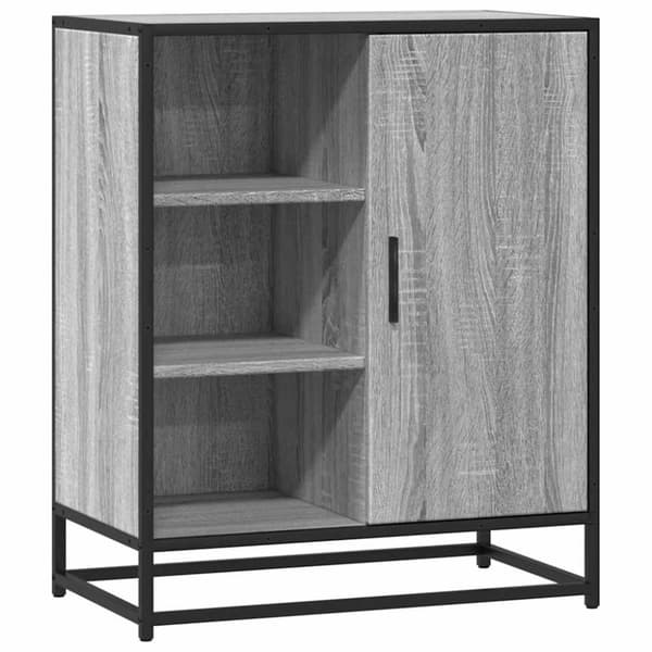 vidaXL Skjenk grå sonoma 62x35x76 cm konstruert tre