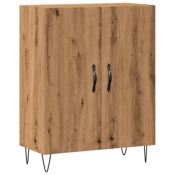 vidaXL Skjenk artisan eik 69,5x34x90 cm konstruert tre