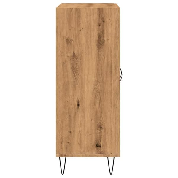 vidaXL Skjenk artisan eik 69,5x34x90 cm konstruert tre