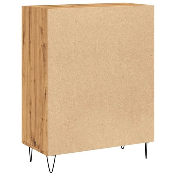 vidaXL Skjenk artisan eik 69,5x34x90 cm konstruert tre