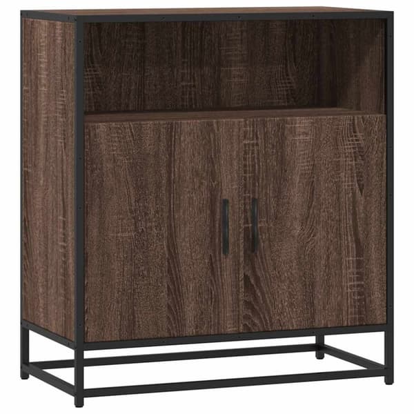 vidaXL Skjenk brun eik 68x35x76 cm konstruert tre